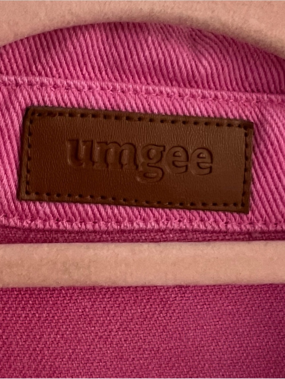 Umgee Denim Studded Barbie Pink Jacket - Picture 7 of 8